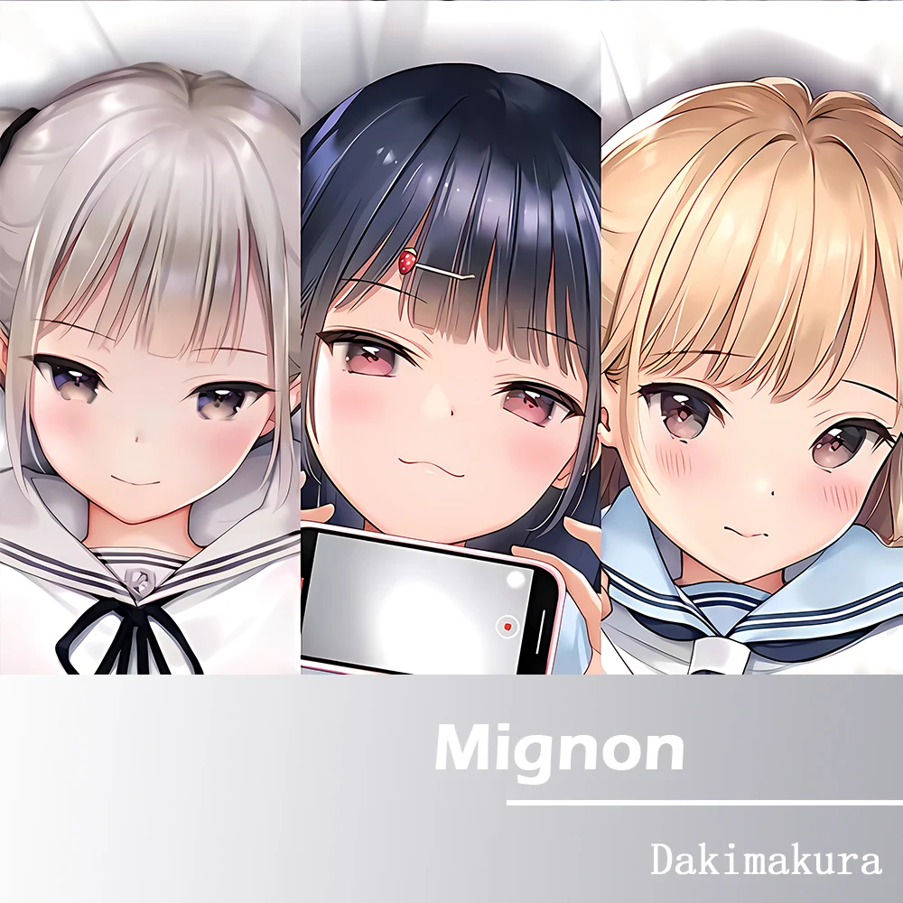 Anime Kyoko Minato Mignon Dakimakura Cover Double Sided Print Federa Cute Bedding Body Pillow