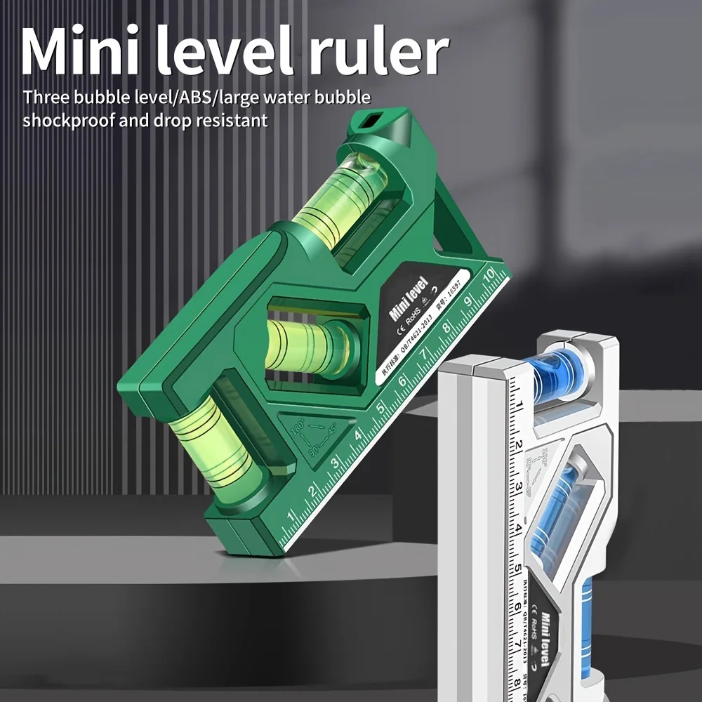Compact High-Precision Magnetic Level and Protractor Tool