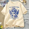 Vintage Trendy Women's T-shirt My Alone Time Is for Everyone's Safety T Shirt Funny Sarcastic Graphic T Shirts Unisex Oversized 2