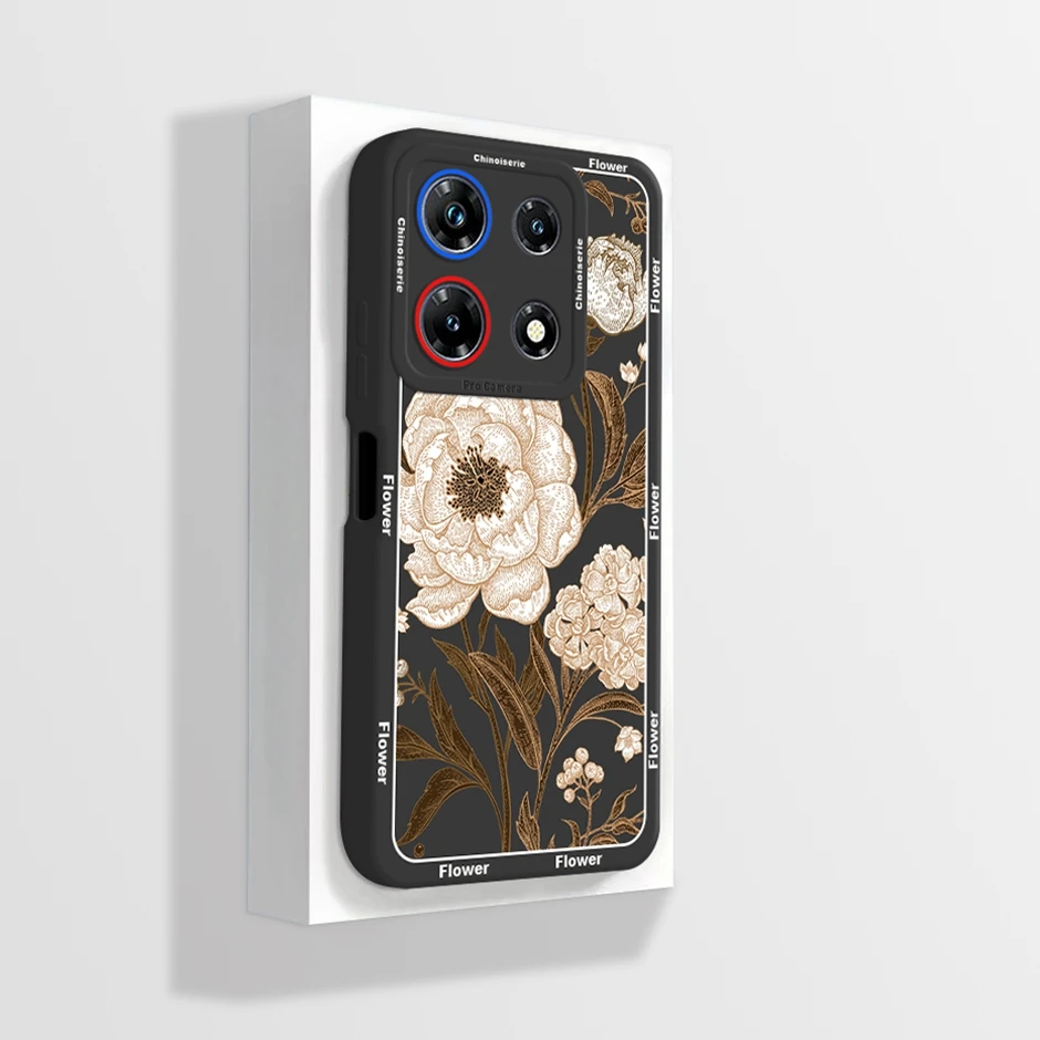 Cartoon Soft Silicone Straight Edge Phone Cover