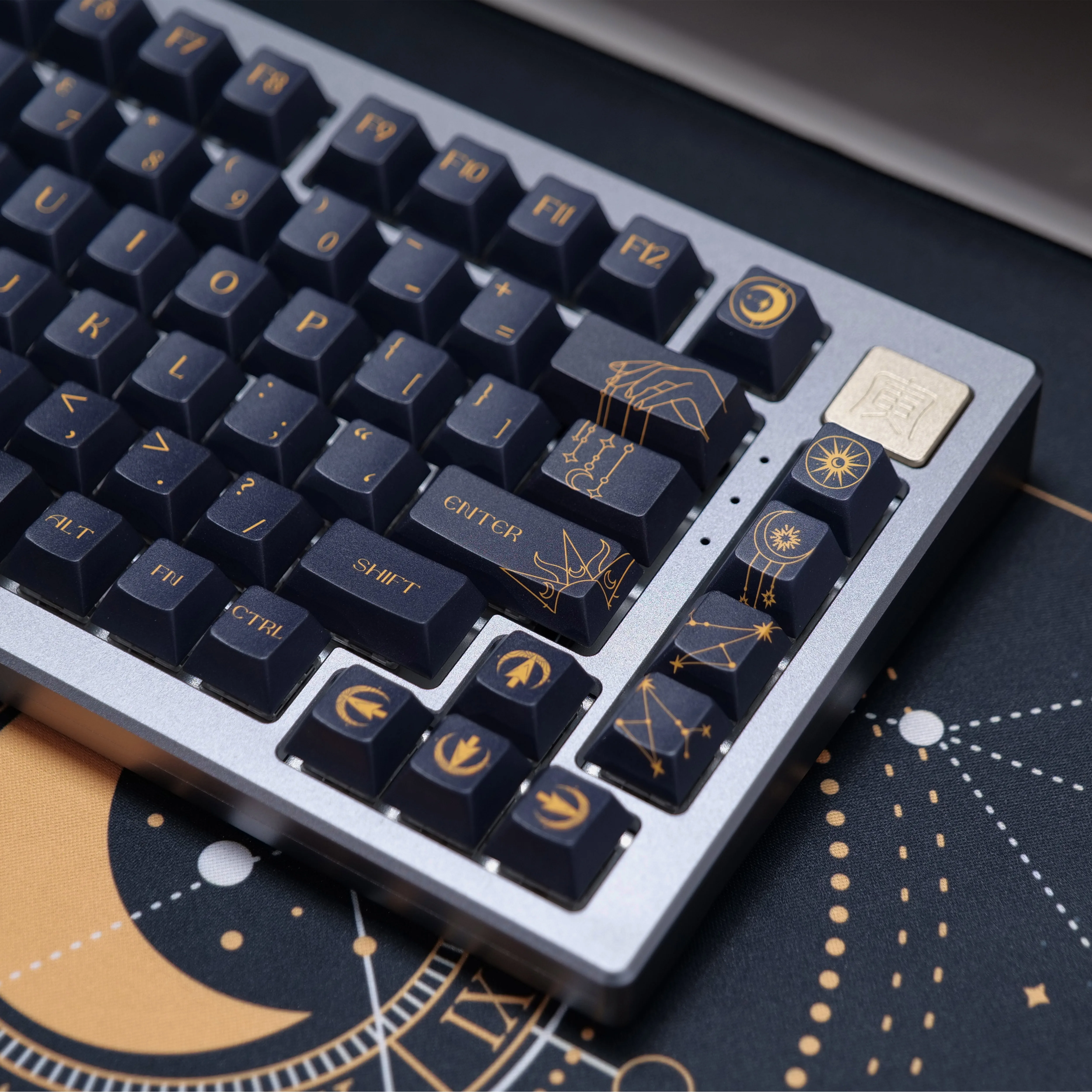 Constelação Caps Chave Lados Sublimação Dye Cereja Perfil Keycap Lightproof para Teclado Interruptor mx Pbt Conjunto - Imagem 5