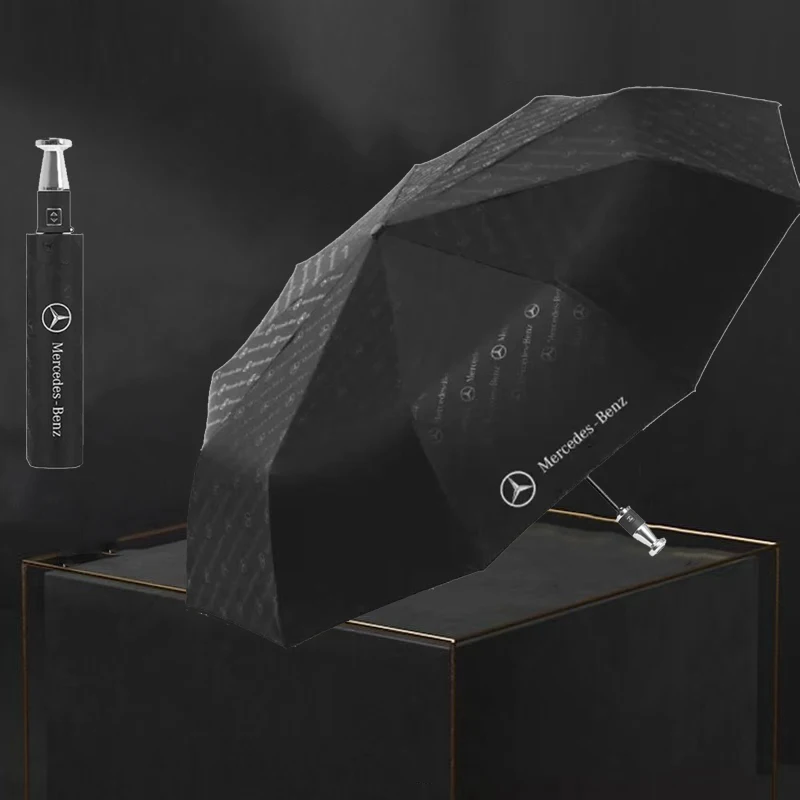 Car Windshield Sunshade Car Logo Umbrella Car Automatic Folding Windproof Sunshade Umbrella Mercedes Benz A C E S Class ML SL GL SLK CLA CLS GLA GLB GLC GLE GLK GLS Vito