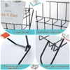 6 Tiered Book Display Rack Wire CD Display Rack Book SigningTabletop Magazine Countertop Holder Retail Literature Brochures 2
