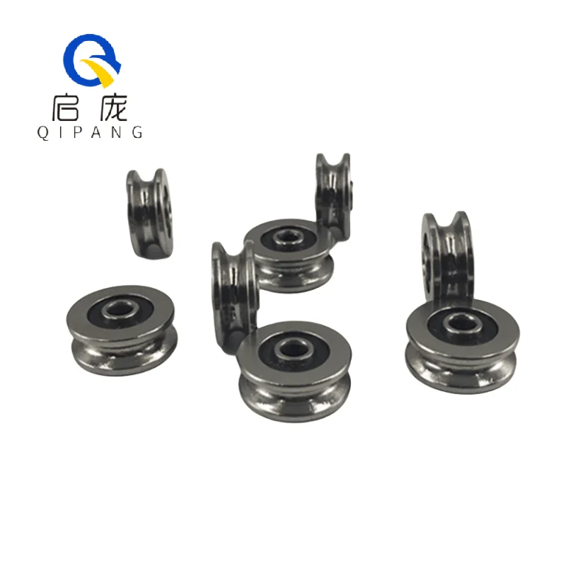 

Qipang высококачественный подшипник с наружным кольцом v1804RS 4x18x7 направляющий шкив с V-образным подшипником направляющее колесо