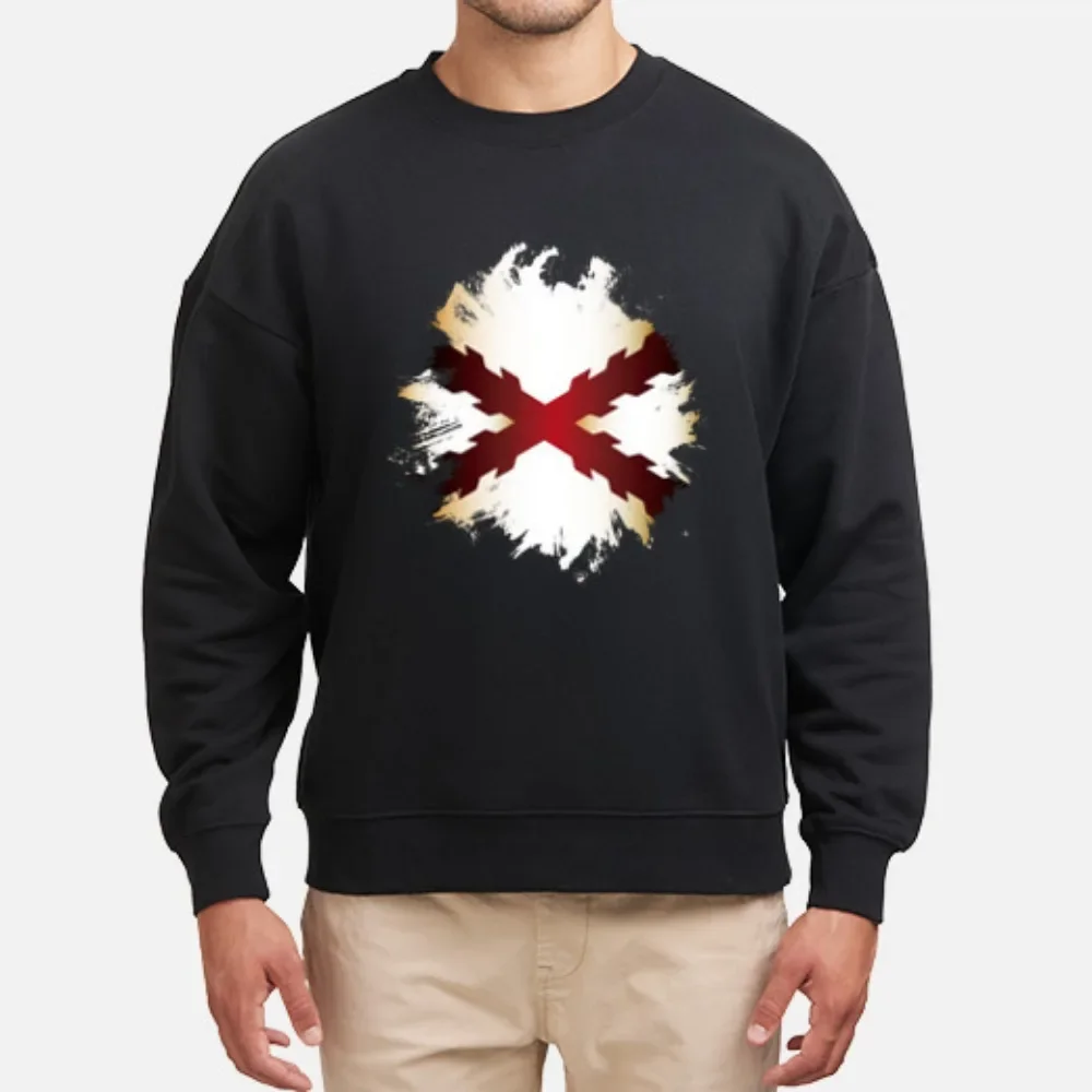 Tercios Cruz De Borgoña Men Hoodie Casual 100% Cotton Autumn and Winter Sweatshirt