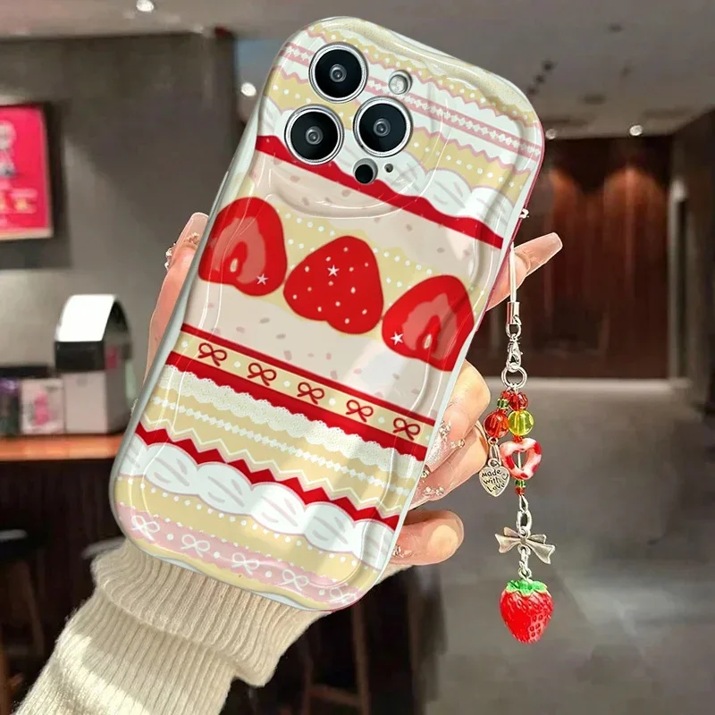 Cute Cake Lace Strawberry Phone Case