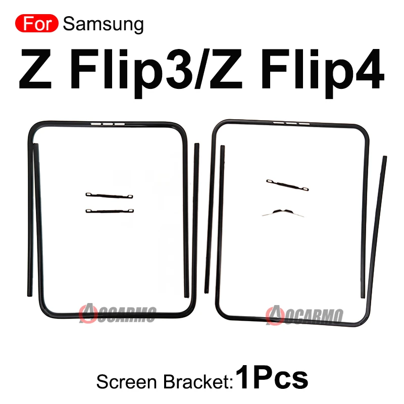 Front Screen Stand Middle Bezel Frame LCD Bracket Plastic Hoder for Samsung Galaxy Z Flip 5 Fold 2 3 4 5 6 7