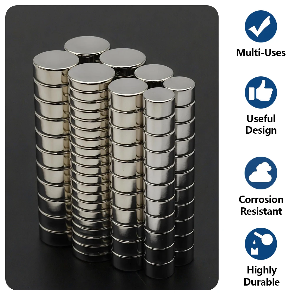 Versatile & Compact Magnetic Disc Set - Pack of 60 for Home, Office, and Creative Projects