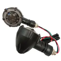 12V 10mm Motorcycle Sequential Flowing Flash Indicator Lamp Retro Dual-color Rotate LED Turn Signal LED Lights