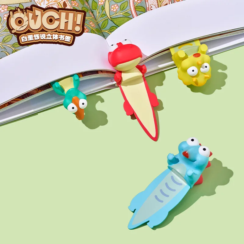 Funny 3D Stereoscopic Cartoon Animal Tyrannosaurus Rex Bookmark for Kids Students Reading Presents School Supplies MOHAMM 1 PC animal bookmark bookmarks stationery supplies