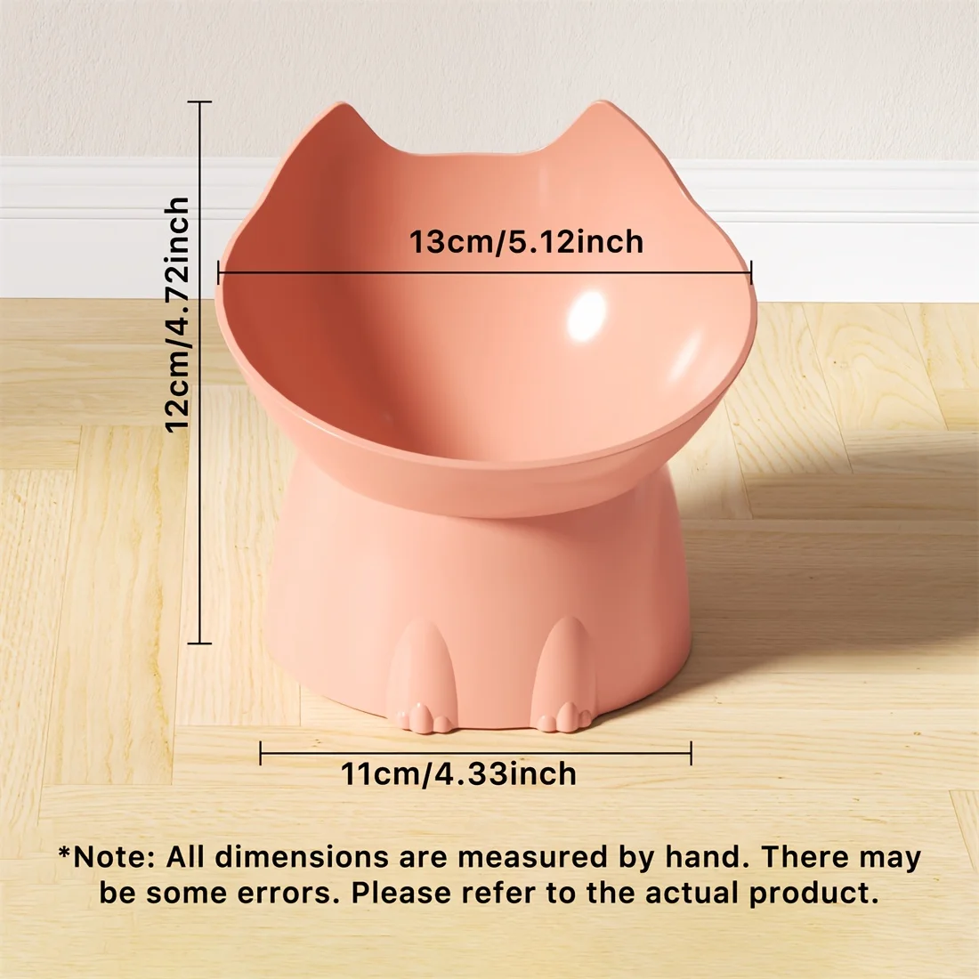 Elevated Pet Feeder for Cats & Dogs - Neck-Friendly, Anti-Tip Slanted Bowl for Food and Water 2