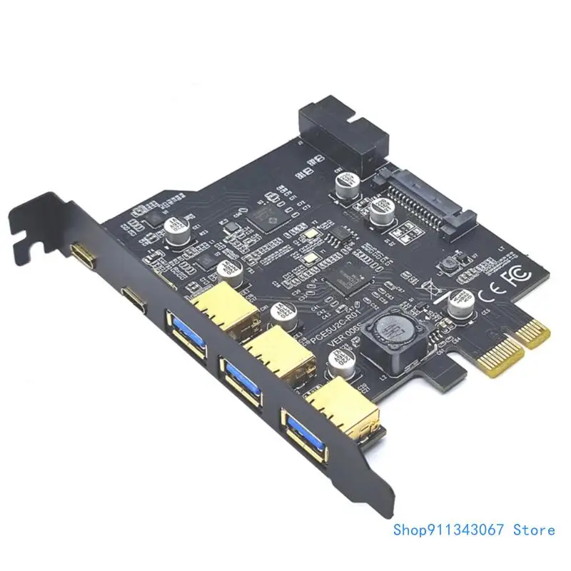 

Удобная карта PCIe Type C USB 3.2 Gen1 — плата USB PCI с 19-контактным разъемом, Прямая поставка