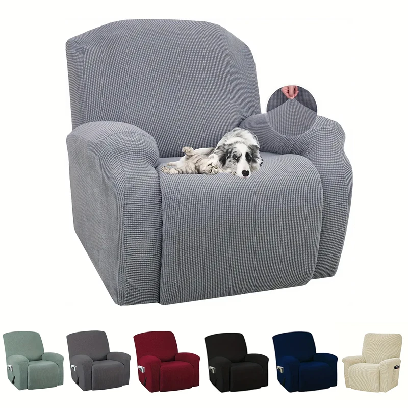 Recliner Sofa Cover For Living Room Jacquard Couch Chair Cover Stretch Relax Elastic Armchair Slipcover 1/2/3seater inflatable sofa children sofa single sofa chair
