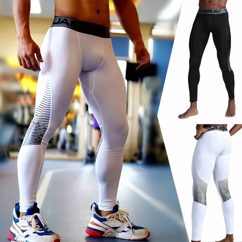 Mens Compression Pants Running Tights 