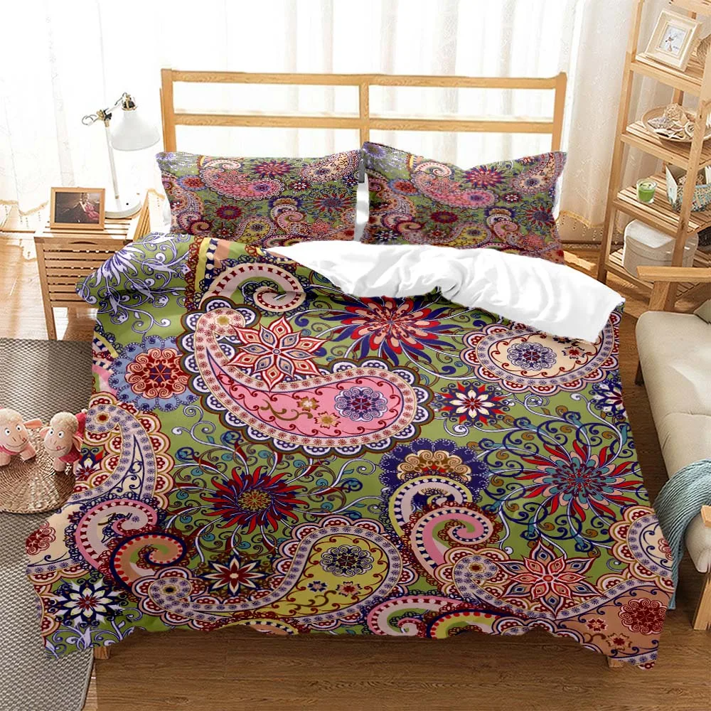 

Retro pattern Polyester Bedding Sets Child Kids Covers Boys Bed Linen Set for Teens bedding set bed comforter set