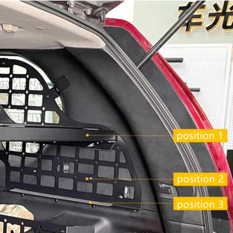 CGZ Molle 패널, 닛산 X-Trail T31 2008-2013 에 적합, 후면 트렁크 선반, 모듈식 보관 화물 정리 랙