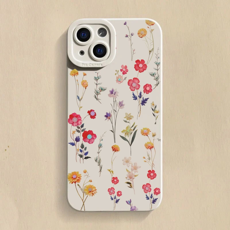 Minimalist Summer Fresh Style Shockproof Silicone Phone Case