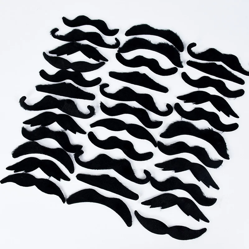 48pcs/set Funny Mustache Pirate Party Costume Cosplay Fake Beard Kids Adult Halloween Party Decoration Supplies Photobooth Props