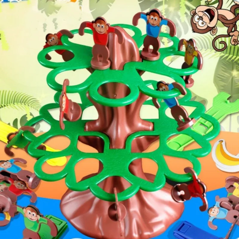 Jumping Monkey Board Game Plastic Fun Happy Interesting Durable Kids Bouncing Flipping Monkeys Toy Children Family Party Games - Image 2