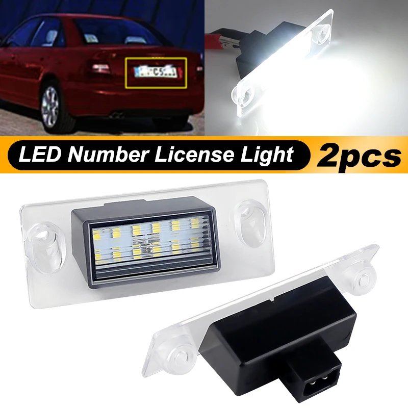 2Pcs For Audi A3 S3 8L A4 B5 Limousine Facelift Avant LED Number