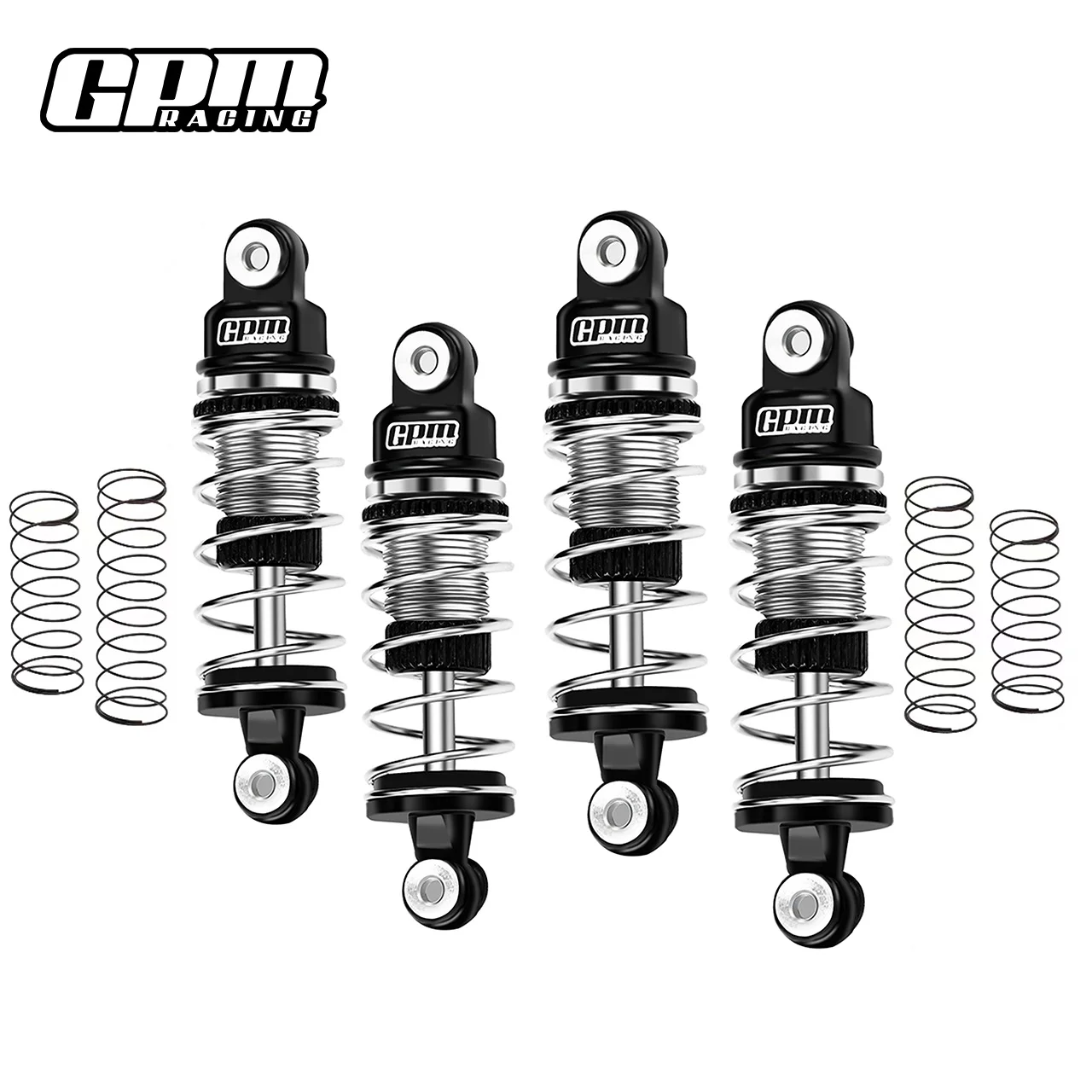 High-Performance Alloy 6061 Front & Rear Shock Set for 1/24 Scale Models