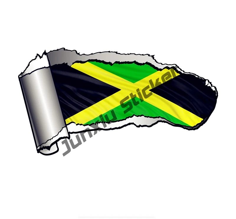 Jamaican Map And Flag