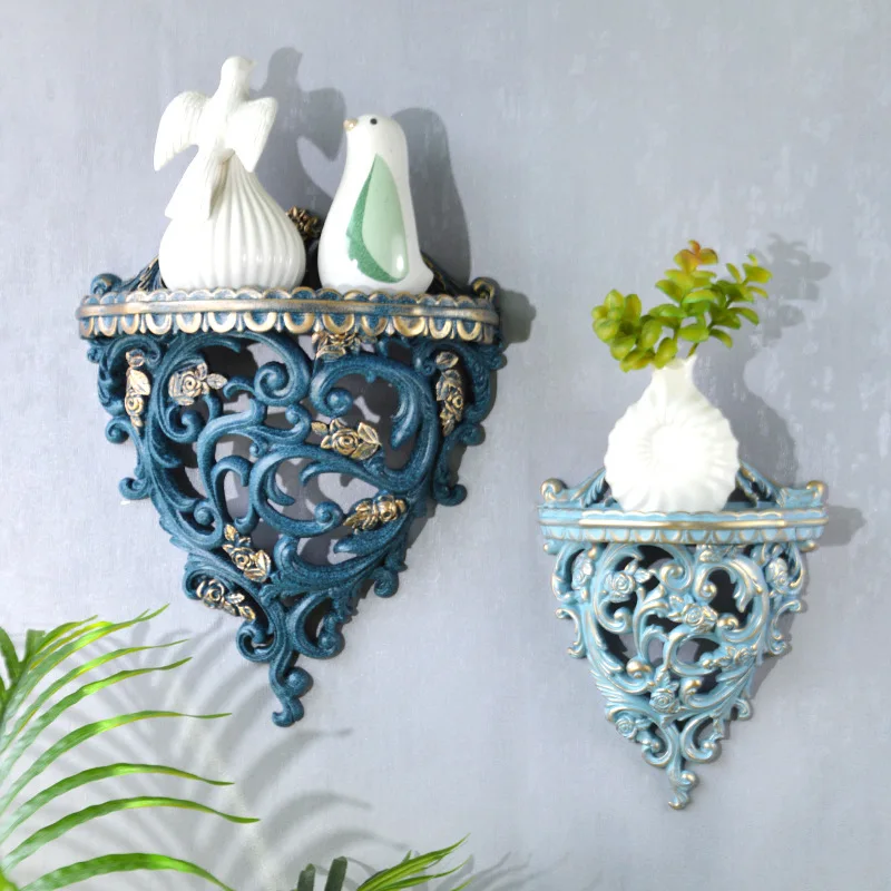 Resin White Gold Wall Decoration Hanging Rack