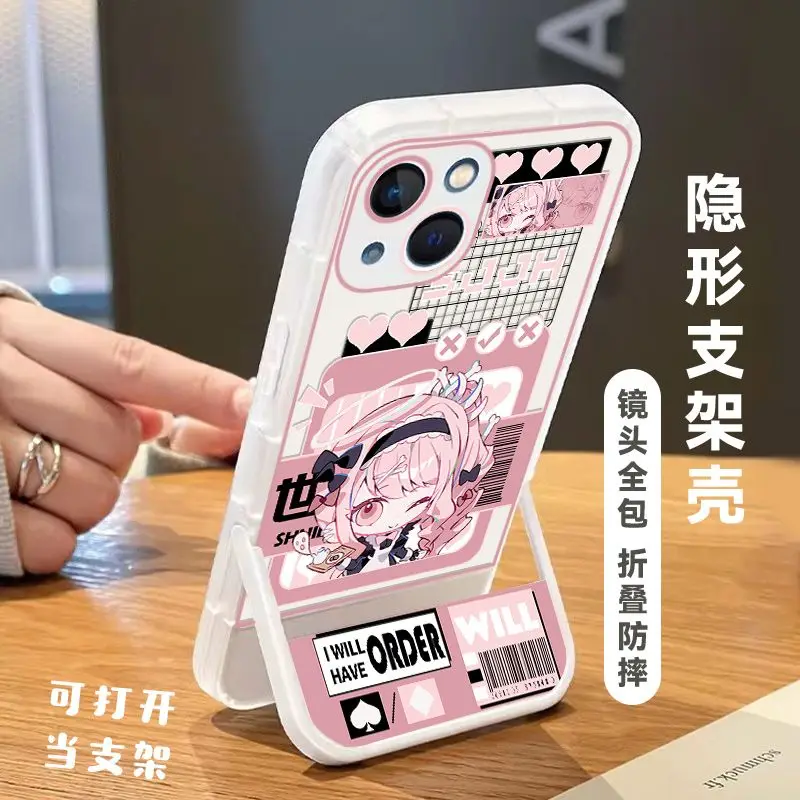 Vivid Character Phone Case with Holder - Durable & Stylish Protective Gift