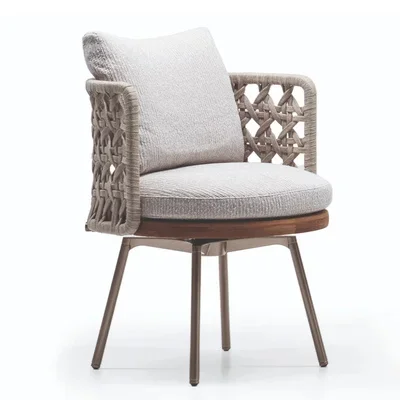 

Скандинавский открытый балкон диван двор уличная мебель Досуг вилла искусство Дождь Защита от солнца Ротанговые стулья из трех частей