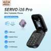 MTK 2025 Mini Fold Mobile Phone With 1.77" Display 1000mAh 2 SIM FM Radio Flashlight Magic Voice Blacklist Senior Flip Cellphone 1