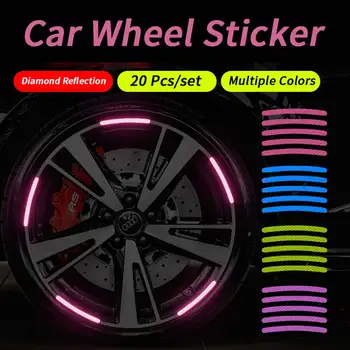 Reflective Wheel Hub Stickers 1