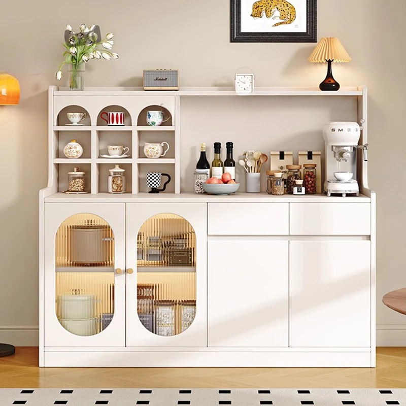 Nordic Solid Wood Sideboard Cabinet Modern Living Room Tea Water Locker Take in Simple Kitchen Furniture Arm&aacute;rio Cozinha FYSC