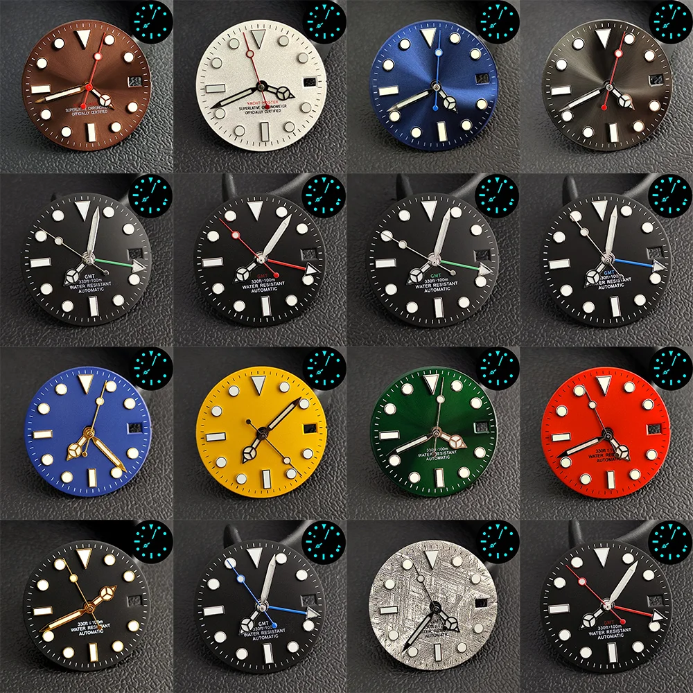 28.5mm Luminous Dial with GMT Hands - Premium Watch Accessories