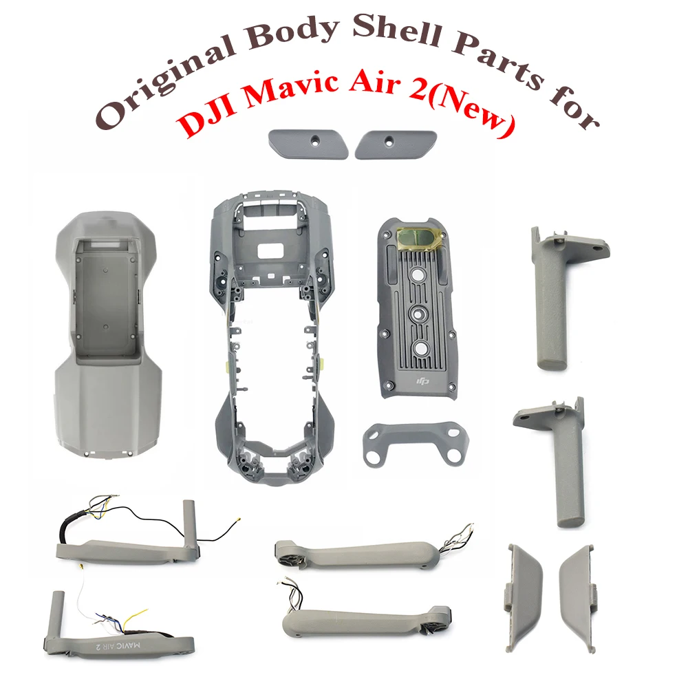 Original Upper/Middle/Bottom Shell Arm Shell & Cover Front Left/Right Stand Arm Landing Gear for DJI Mavic Air 2 Repair Parts
