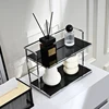 1Pc Double-Layer Desktop Storage Rack, Multi-Functional Acrylic Kitchen Organizer, Cup Holder, Water Cup and Coffee Cup Storage Rack for Living Room, Kitchen, Bedroom, Cosmetics, Perfume, Etc 6