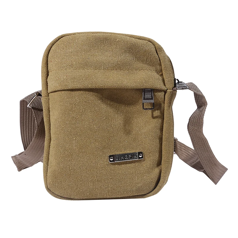 

2023 Men's Fashion Canvas Small Bag Casual Men Mini Handbags Male Cross body Shoulder Messenger Bags For Men Purses and Handbags