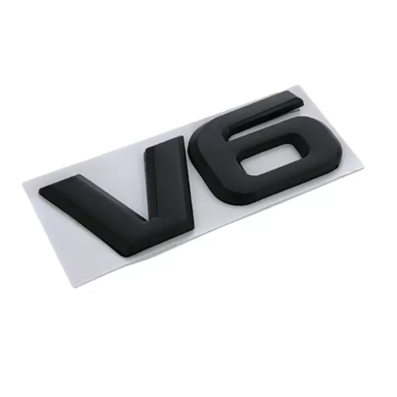 범용 자동차 펜더 엠블럼 배지 트렁크 데칼 스티커, 도요타 랜드 크루저 폭스바겐 아우디 벤츠 지프 액세서리, 3D 금속 V6 V8 로고
