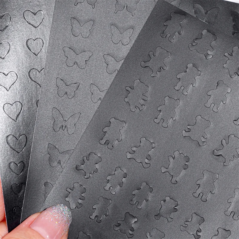 1Pcs New Nail Art Airbrush Stencils Stickers Fun Prints Decals Airbrush