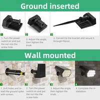 Spot Lumineux Solaire à 92 LED, Imperméable IP67, 2 en 1, Éclairage d'Extérieur, Idéal pour un Jardin, une Cour ou une Véranda 5