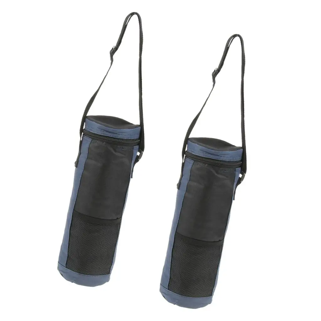 2Pc Portable Insulated Drink Bottle Cooler Tote for Travel Picnic