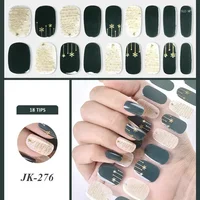 16/18/20Tips French Gel Nail Strips Patch Sliders Adhesive Waterproof Long Lasting Full Cover Gel Nail Stcikers UV Lamp Need 2