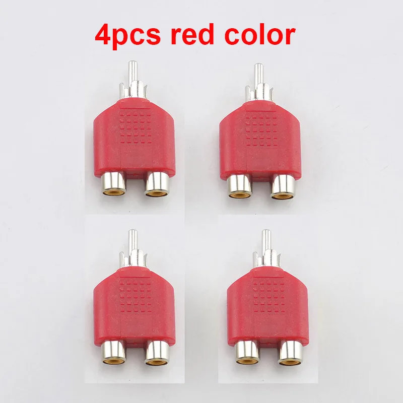 Adaptateur Audio/vidéo RCA Y - 1 Prise Femelle Vers 2 Prises Mâles - Lot De 2 - Marque Uxcell - Neuf Sous Sachet