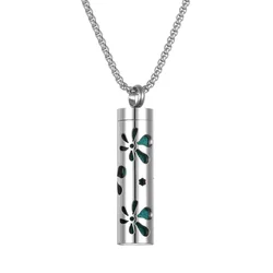 Elegant Stainless Steel Aromatherapy Diffuser Necklace (8)