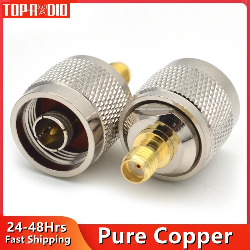 1ชิ้น N ตัวผู้ไปยัง SMA ตัวเมียอะแดปเตอร์เชื่อมต่อสายโคแอกเซียลด้วยหัว L16อินเตอร์คอม RF 1