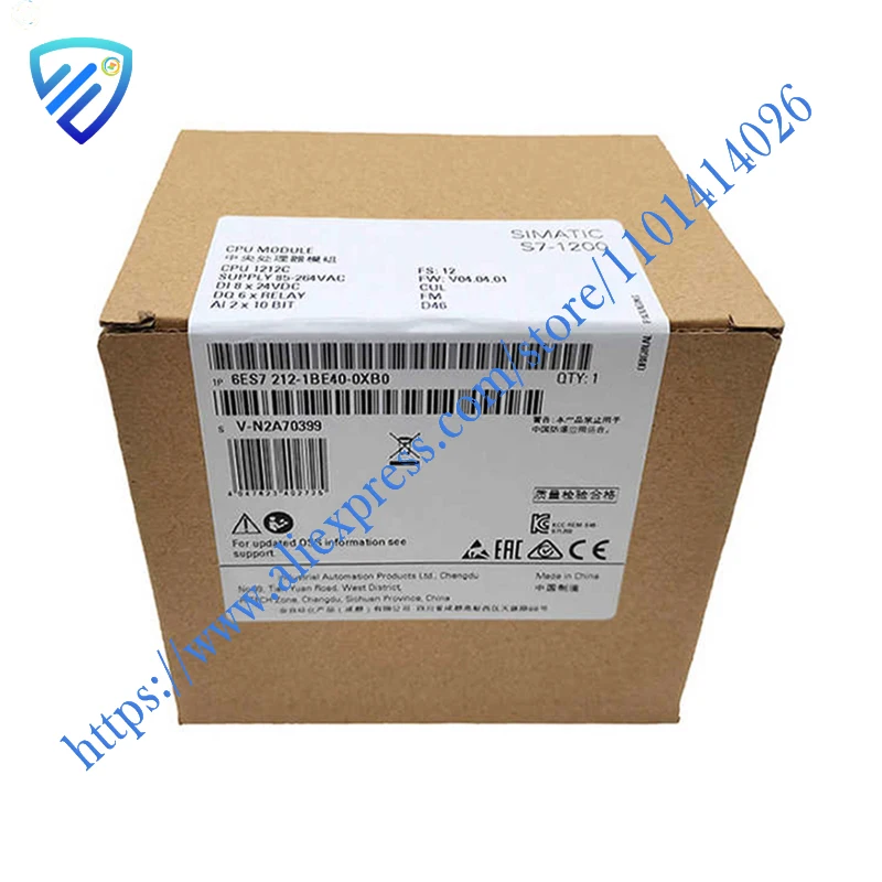 New Original PLC Controller 6ES7212-1BE40-0XB0 6ES7212-1HE40-0XB0 S7-1200, CPU 1212C, Compact CPU, AC/DC/Relay Fast Delivery