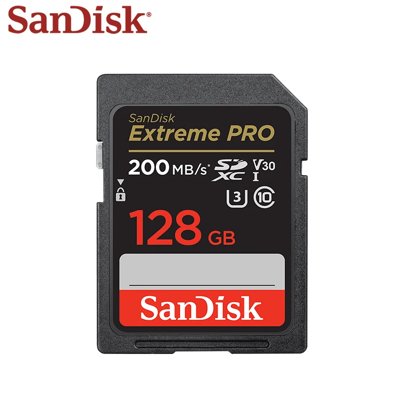 SanDisk Extreme Pro  SD ī, ÷ SDXC ִ 200 MB/s, 4K dslr, 32G SDHC ִ 100 MB/s U3 V30 C10 64GB 128GB ޸ ī