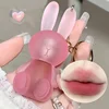 Pink Rabbit Keychain Matte Lip Gloss Lasting Moisturizing Non-Stick Cup Velvet Lip Mud Sexy Red Brown Liquid Lipsticks Cosmetics 1
