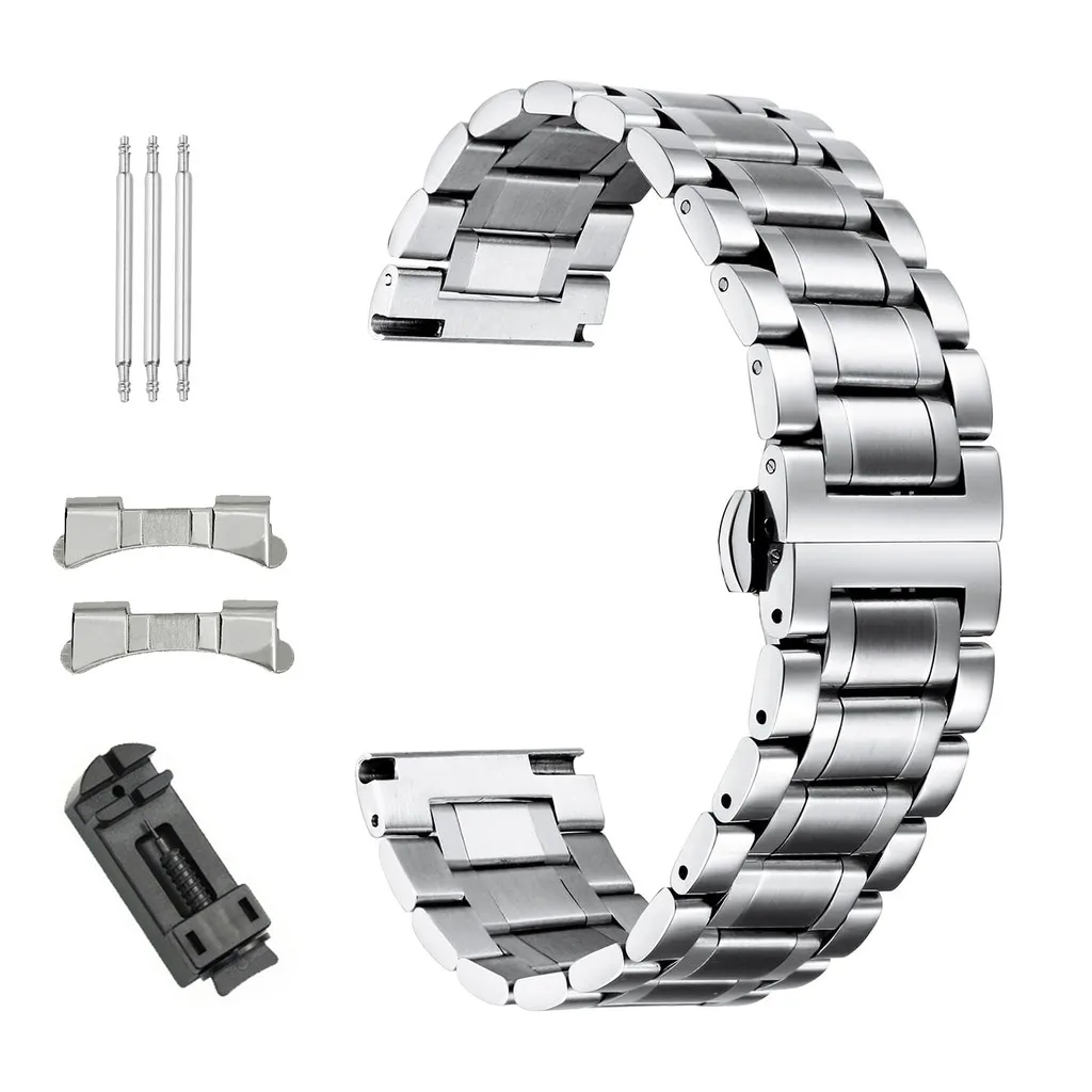 Sleek Stainless Steel Quick Release Universal Watch Strap