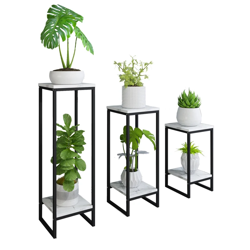 Environmentally Friendly Material Nordic Iron Flower Stand, Strong and Stable, Floor-to-ceiling Flower Pot Stand, Home d