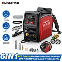 ARCCAPTAIN 6 en 1 Machine à souder APP contrôle professionnel 205A 240V bobine pistolet aluminium MIG MAG MMA TIG soudeuse par points 1
